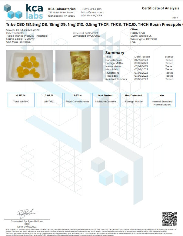 Order Happy Fruit Rosin, Pineapple Ochos Locos THC Gummies In Joplin ...